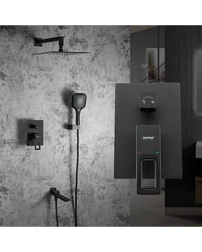 Душевая система Gappo G7117-6 Черная матовая