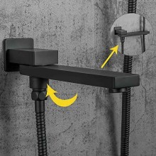 Душевая система Gappo G7117-6 Черная матовая