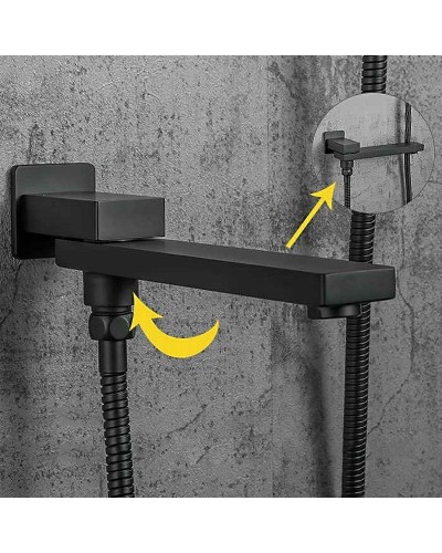 Душевая система Gappo G7117-6 Черная матовая