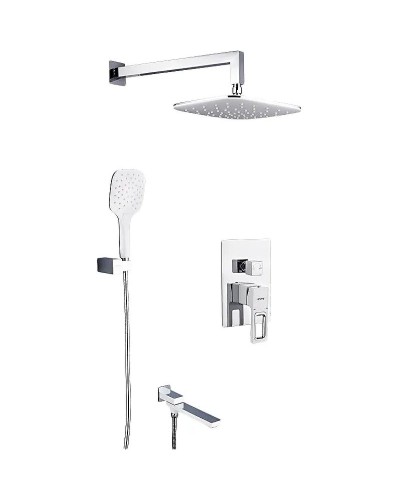 Душевая система Gappo Futura G7117-8 Белый Хром