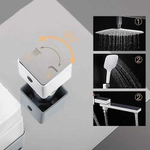 Душевая система Gappo Futura G7117-8 Белый Хром