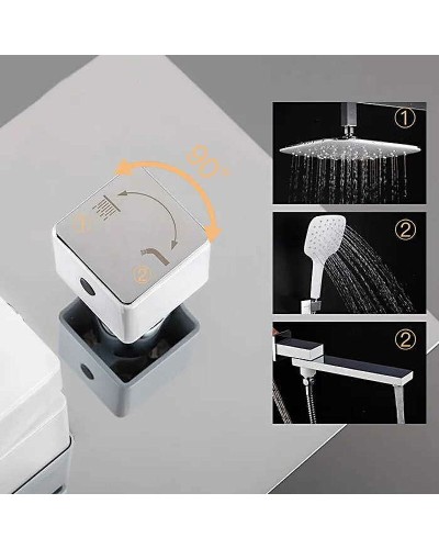 Душевая система Gappo Futura G7117-8 Белый Хром