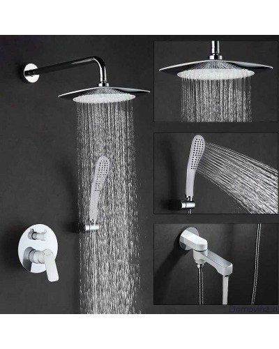 Душевая система Gappo G7148-8 Белый Хром