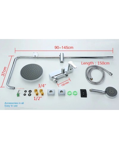 Душевая система Gappo G02-2 G2402 Хром