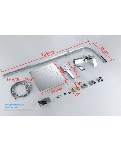 Душевая система Gappo G07 G2407-11 Хром