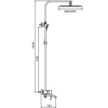Душевая система Gappo G07 G2407-11 Хром