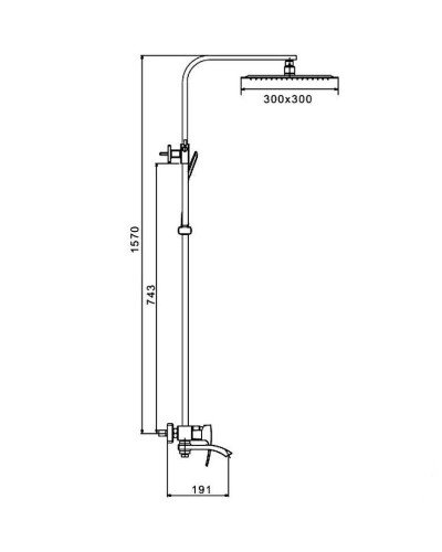 Душевая система Gappo G07 G2407-11 Хром