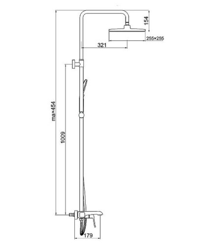 Душевая система Gappo G2450-8 Хром