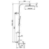 Душевая система Gappo G83 G2483 Хром