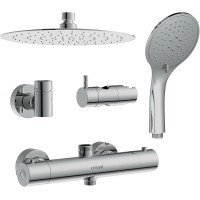 Душевая система Cersanit Brasko 63066 с термостатом Хром