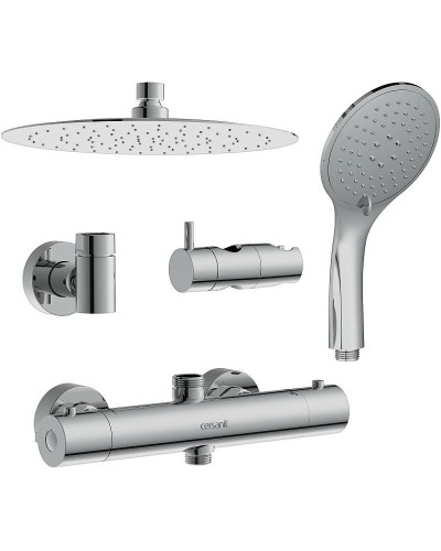 Душевая система Cersanit Brasko 63066 с термостатом Хром