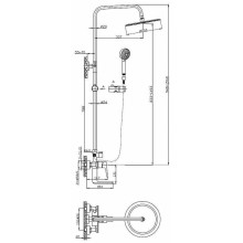 Душевая система BelBagno Ancona ANCONA-VSCM-CRM Хром