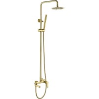 Душевая система BelBagno Delta DEL-VSCM-BORO Золото брашированное