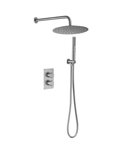 Душевая система Allen Brau Priority 5.31013-BN с термостатом Никель брашированный