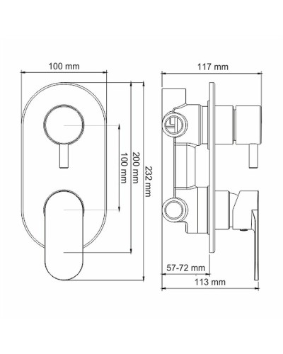 Душевая система WasserKRAFT А85161 Белая матовая