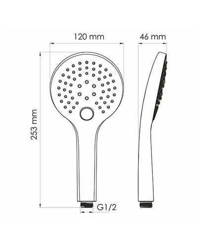 Душевая система WasserKRAFT А85161 Белая матовая