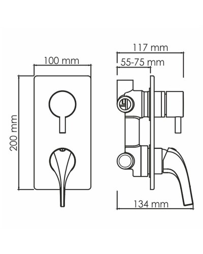 Душевая система WasserKRAFT A71207 Золото