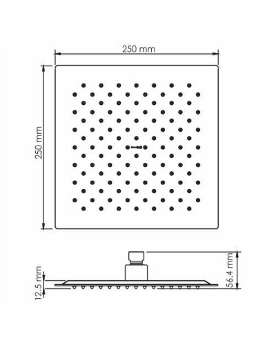 Душевая система WasserKRAFT А66181 Черный глянец