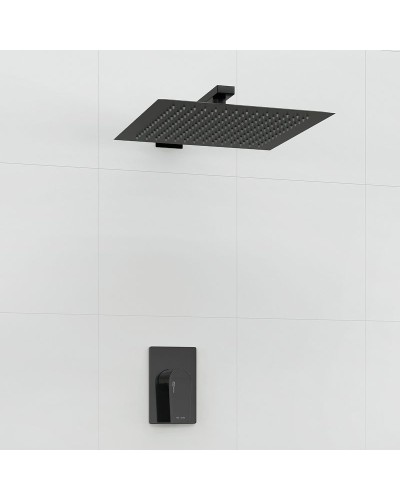 Душевая система WasserKRAFT А66181 Черный глянец