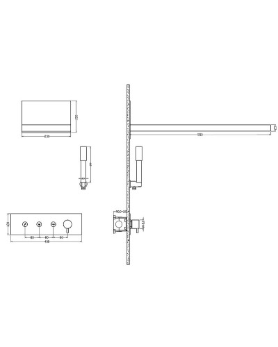 Душевая система Boheme Fusion 130-MW Белая матовая