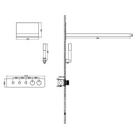 Душевая система Boheme Fusion 131-MW с термостатом Белая матовая