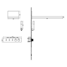 Душевая система Boheme Fusion 131-MW с термостатом Белая матовая