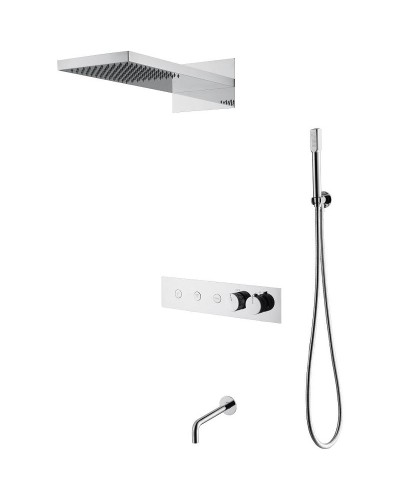 Душевая система Boheme Fusion 131-2-CR с термостатом Хром