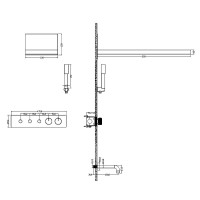 Душевая система Boheme Fusion 131-2-CR с термостатом Хром