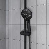 Душевая система Iddis Ray RAYMS3Fi76 Черная матовая