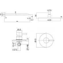 Душевая система Paffoni Light KITLIG011CR Хром
