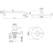 Душевая система Paffoni Light KITLIG011NO Черная матовая