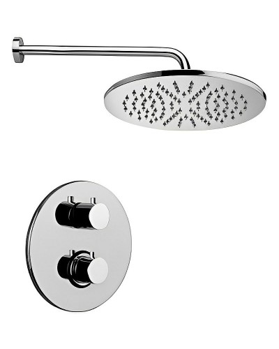 Душевая система Paffoni Light KITLIQ013CR с термостатом Хром