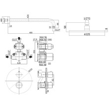 Душевая система Paffoni Light KITLIQ013NO с термостатом Черная матовая