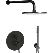 Душевая система Paffoni Light KITLIG018NO Черная матовая