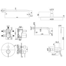 Душевая система Paffoni Light KITLIG019BO045 Белая матовая