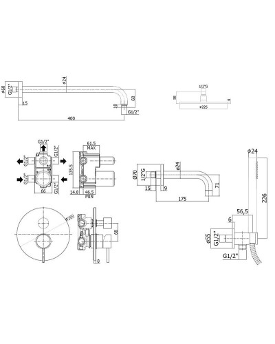 Душевая система Paffoni Light KITLIG019CR139 Хром