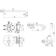 Душевая система Paffoni Light KITLIG019NO139 Черная матовая