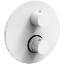 Душевая система Paffoni Light KITLIQ018BOKING с термостатом Белая матовая