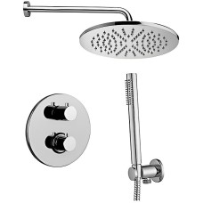 Душевая система Paffoni Light KITLIQ018CRKING с термостатом Хром