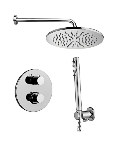 Душевая система Paffoni Light KITLIQ018CR с термостатом Хром