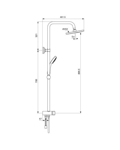 Душевая система Vidima Balance BA274AA