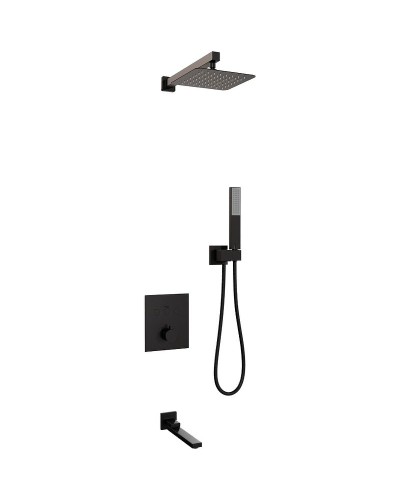 Душевая система RGW Shower Panels SP-371B 511408371-04 с термостатом Черная матовая