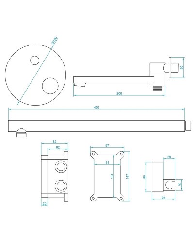 Душевая система RGW Shower Panels SP-55 51140855-01 Хром