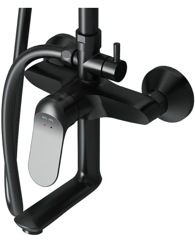 Душевая система AM.PM Sunny F0785C922 Черная матовая