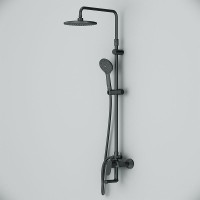 Душевая система AM.PM Sunny F0785C922 Черная матовая