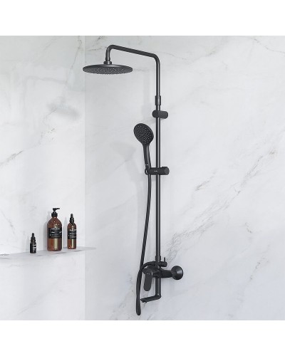 Душевая система AM.PM Sunny F0785C922 Черная матовая