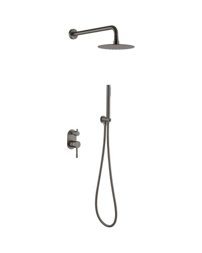Душевая система Boheme Uno 464-GM Оружейная сталь