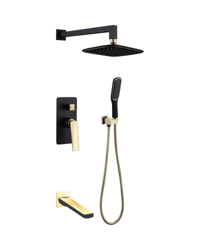 Душевая система Boheme Venturo 384-B-2 Черная Золото