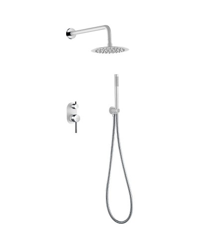 Душевая система Boheme Uno 464-WCR Белая матовая Хром