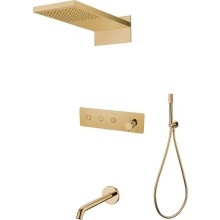Душевая система Boheme Fusion 130-2-G Золото глянцевое